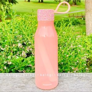 ✨RARE LAST✨Starbucks Custom Bedazzled Bling Baby Pink Water Strap Bottle